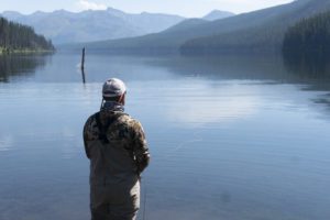 Fly fishing in Montana's Bob Marshall Wilderness interior