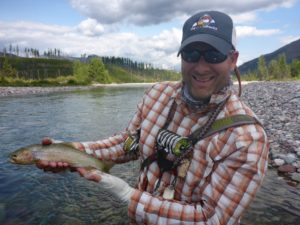 Salmon Forks guest catching tons of fish in the Bob Marshall Wilderness 2017