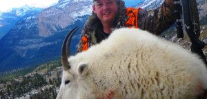 Pat Tabor with Mountain Goat