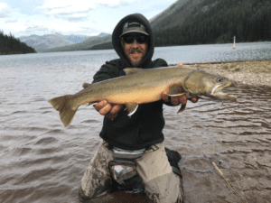 Guided fly fishing wild trout from Salmon Forks location